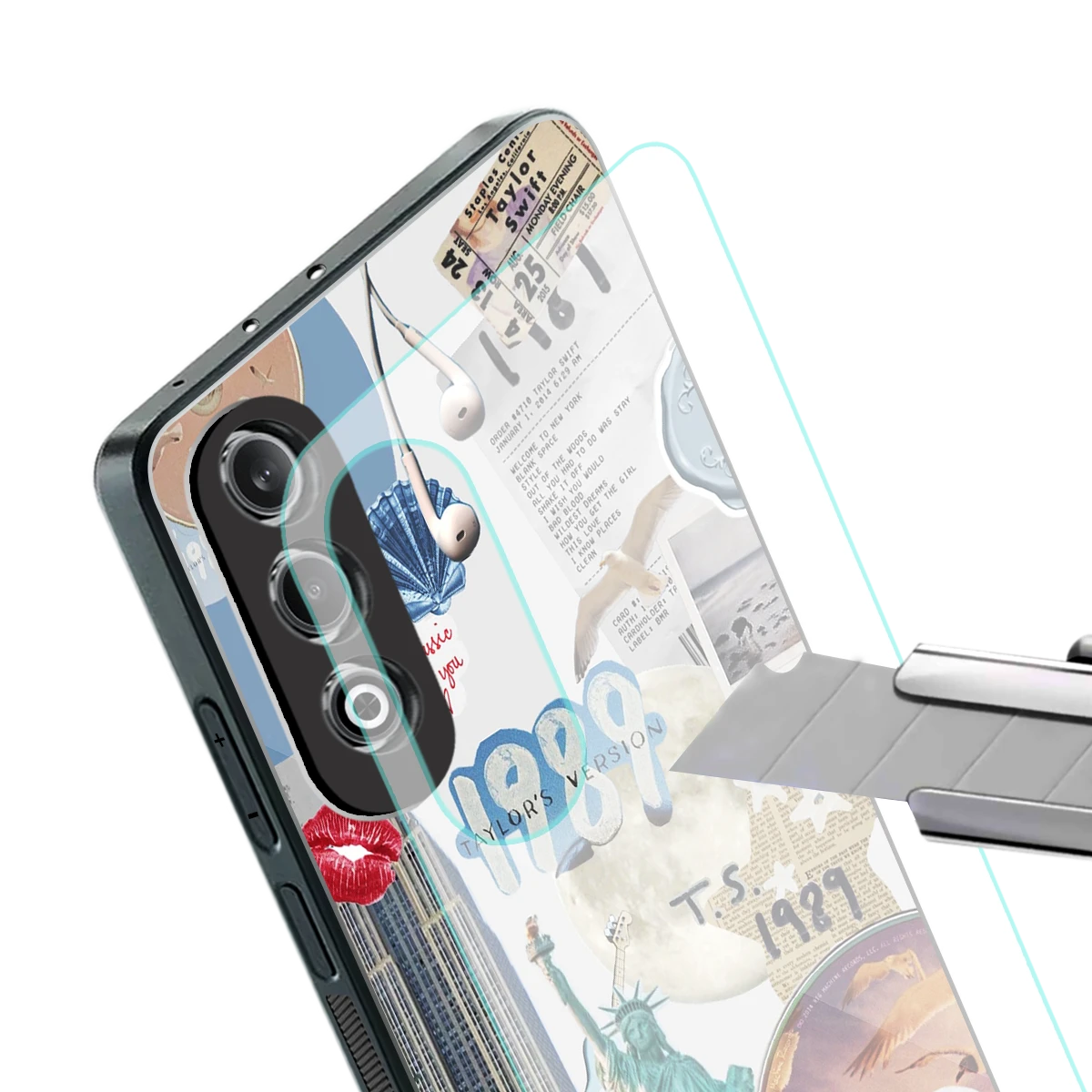 1989 Swift Era stylish phone case for oneplus nord ce 4 | glossy glass and slim fit