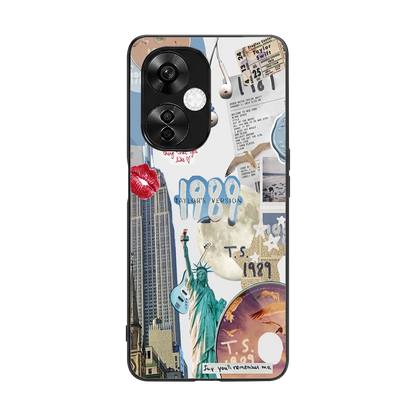 1989 Swift Era back phone cover | glass case for oneplus nord ce 3 lite