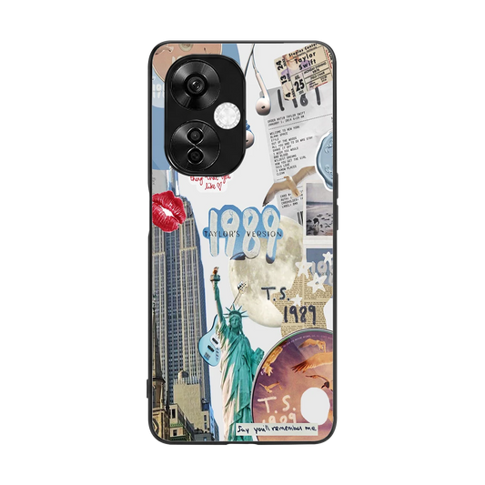 1989 Swift Era back phone cover | glass case for oneplus nord ce 3 lite