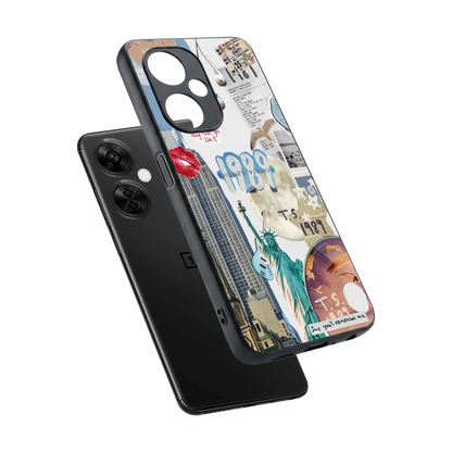 1989 Swift Era sleek oneplus nord ce 3 lite cover with tempered glass back and TPU edges