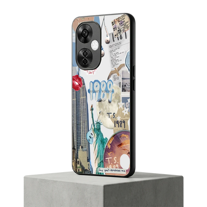 1989 Swift Era oneplus nord ce 3 lite mobile cover | shockproof glass phone case