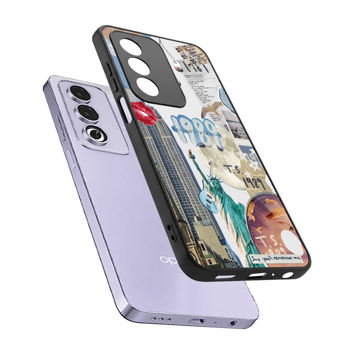 1989 Swift Era sleek oppo a3 pro cover with tempered glass back and TPU edges