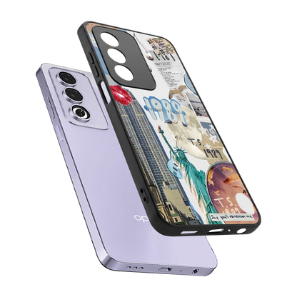 1989 Swift Era sleek oppo a3 pro cover with tempered glass back and TPU edges