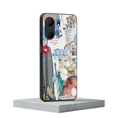 1989 Swift Era oppo a5x 5g mobile cover | shockproof glass phone case