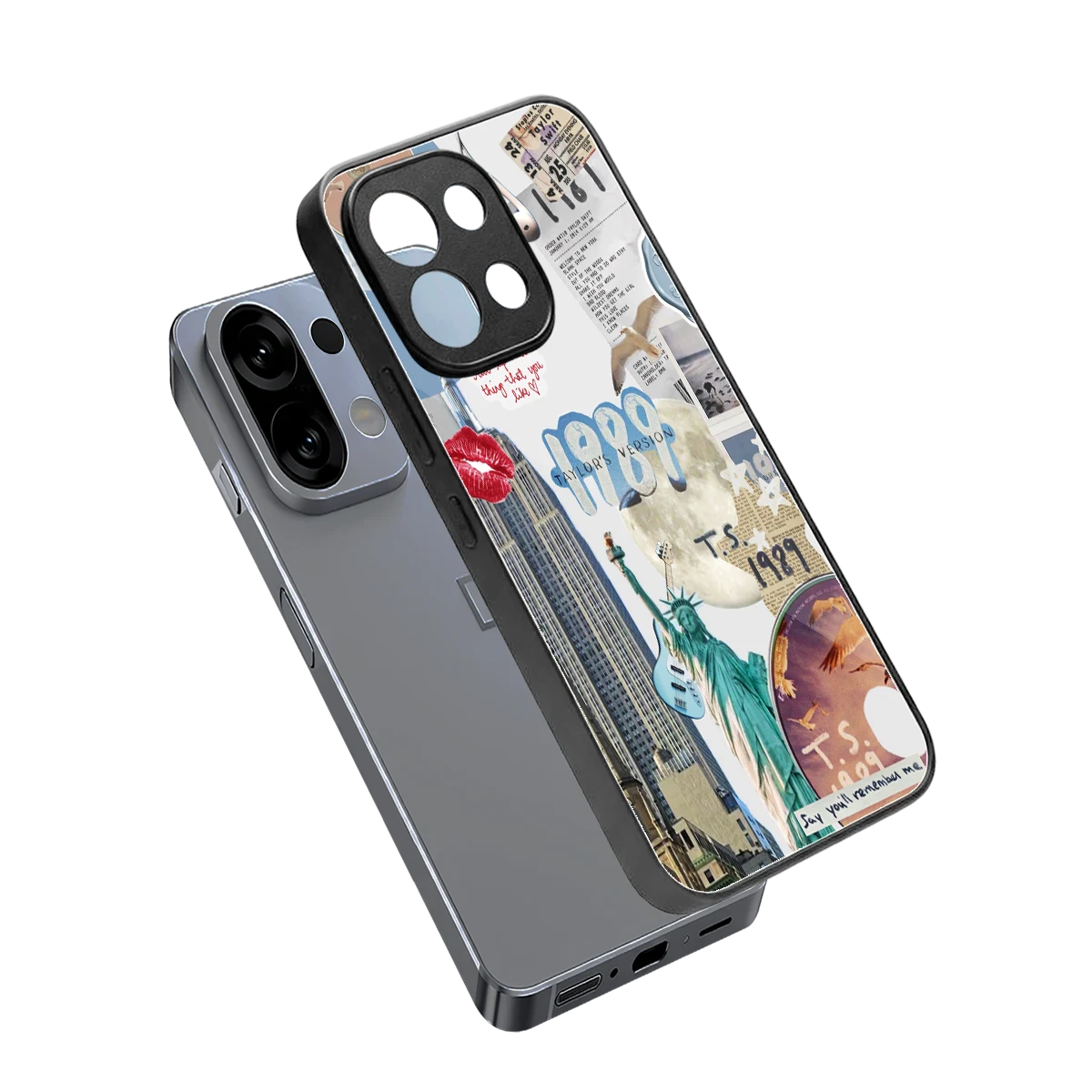 1989 Swift Era sleek oppo k13 5g cover with tempered glass back and TPU edges