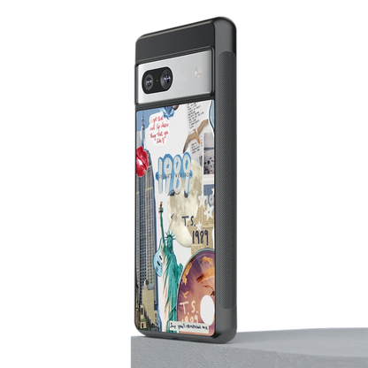 1989 Swift Era stylish phone case for google pixel 7 | glossy glass and slim fit