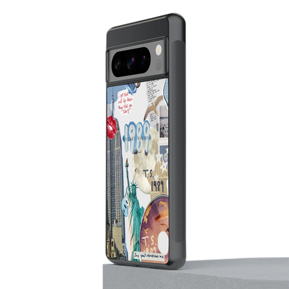 1989 Swift Era stylish phone case for google pixel 8 pro | glossy glass and slim fit