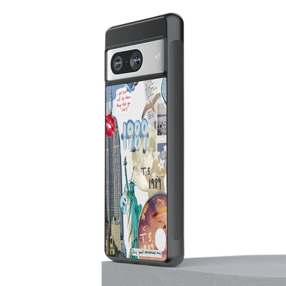 1989 Swift Era stylish phone case for google pixel 8 | glossy glass and slim fit