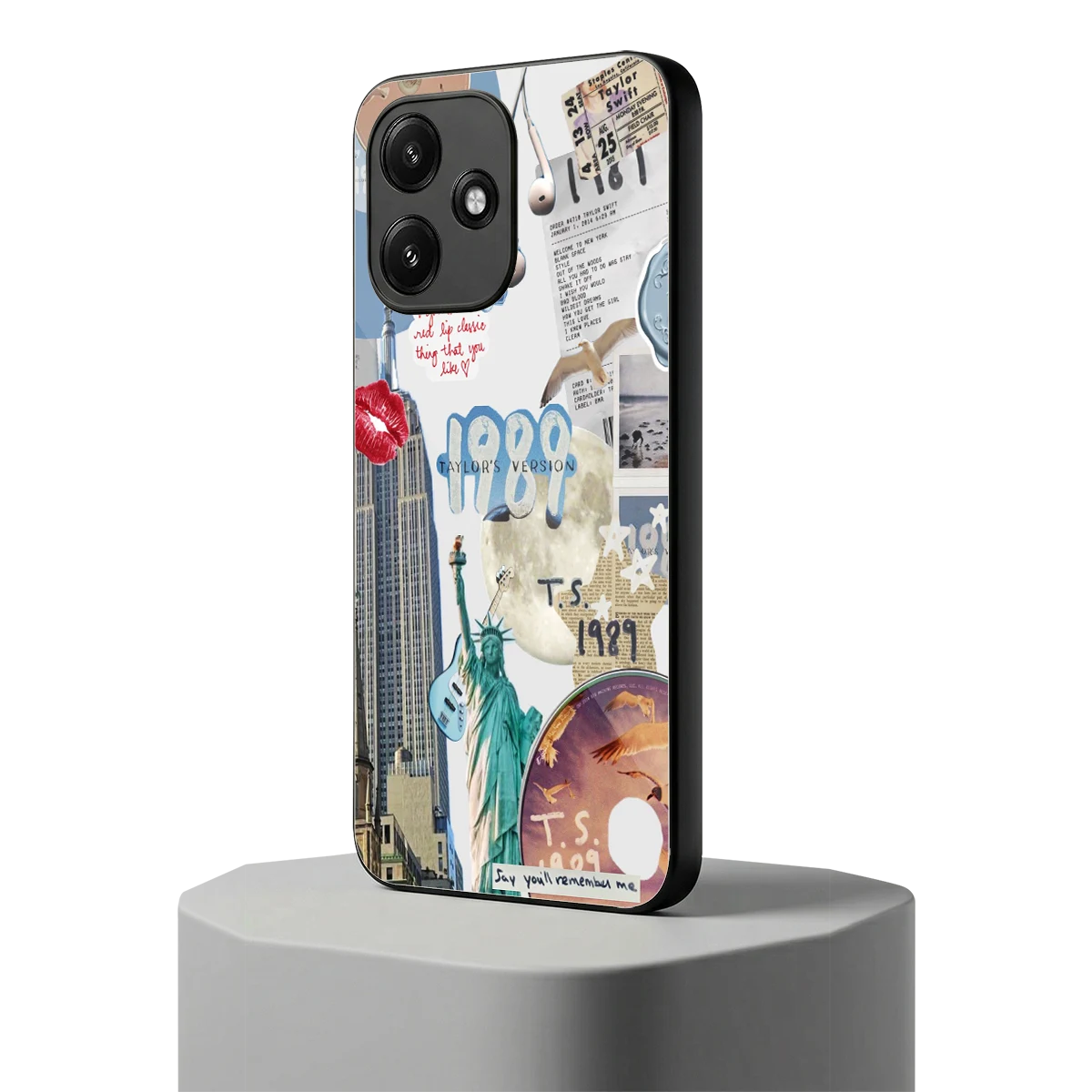 1989 Swift Era redmi 12 5g mobile cover | shockproof glass phone case
