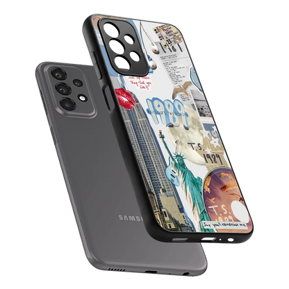 1989 Swift Era sleek samsung galaxy a23 cover with tempered glass back and TPU edges