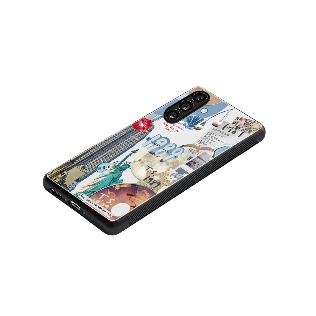 1989 Swift Era stylish phone case for samsung galaxy m17 5g | glossy glass and slim fit