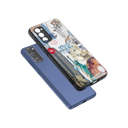 1989 Swift Era sleek samsung galaxy s20 fe cover with tempered glass back and TPU edges