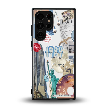 1989 Swift Era back phone cover | glass case for samsung galaxy s23 ultra