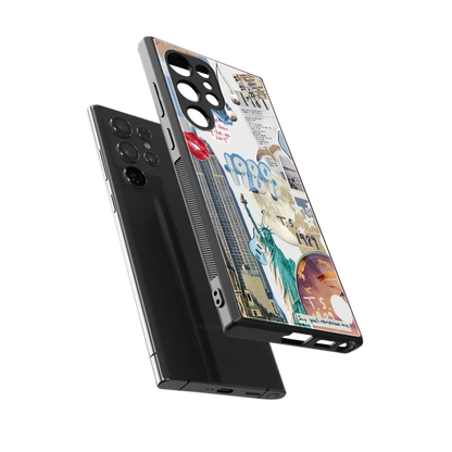 1989 Swift Era sleek samsung galaxy s24 ultra cover with tempered glass back and TPU edges