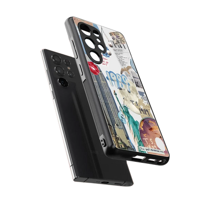 1989 Swift Era sleek samsung galaxy s25 ultra cover with tempered glass back and TPU edges