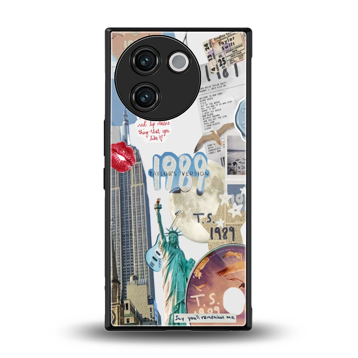 1989 Swift Era back phone cover | glass case for vivo v30e