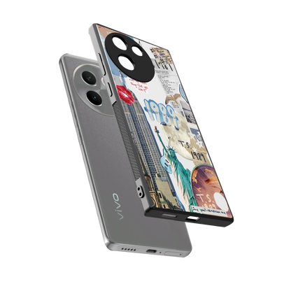 1989 Swift Era sleek vivo v30e cover with tempered glass back and TPU edges