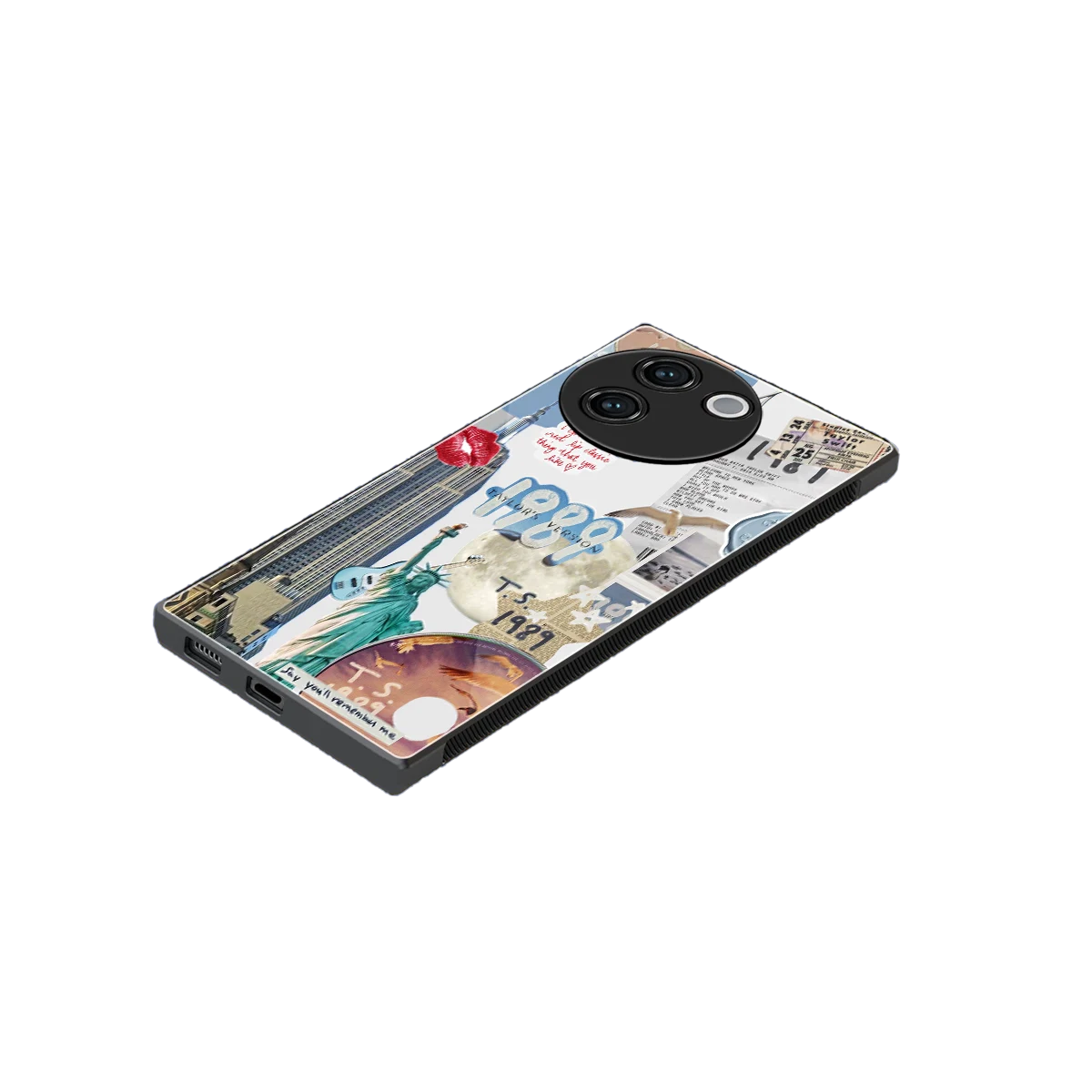 1989 Swift Era stylish phone case for vivo v30e | glossy glass and slim fit