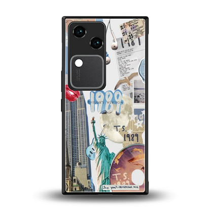 1989 Swift Era back phone cover | glass case for vivo v30