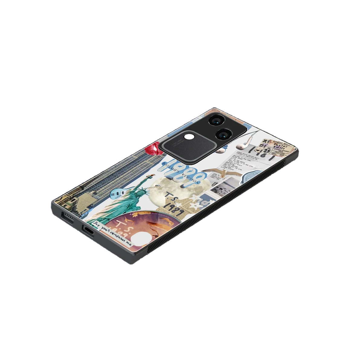 1989 Swift Era stylish phone case for vivo v30 | glossy glass and slim fit