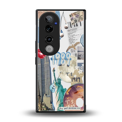 1989 Swift Era back phone cover | glass case for vivo v40 pro