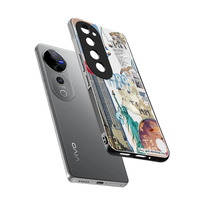 1989 Swift Era sleek vivo v40 pro cover with tempered glass back and TPU edges