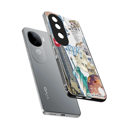 1989 Swift Era sleek vivo v40e cover with tempered glass back and TPU edges