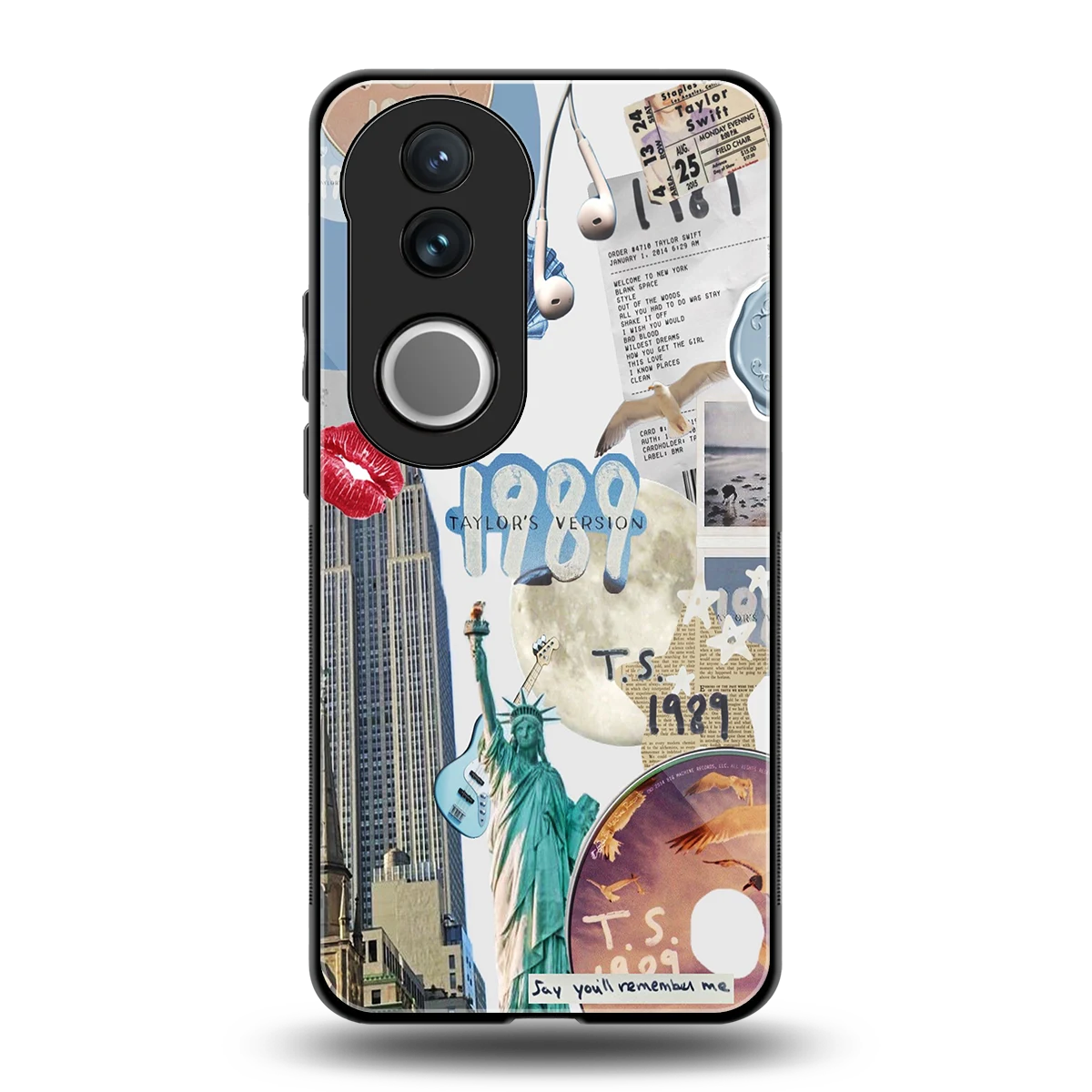 1989 Swift Era back phone cover | glass case for vivo v50