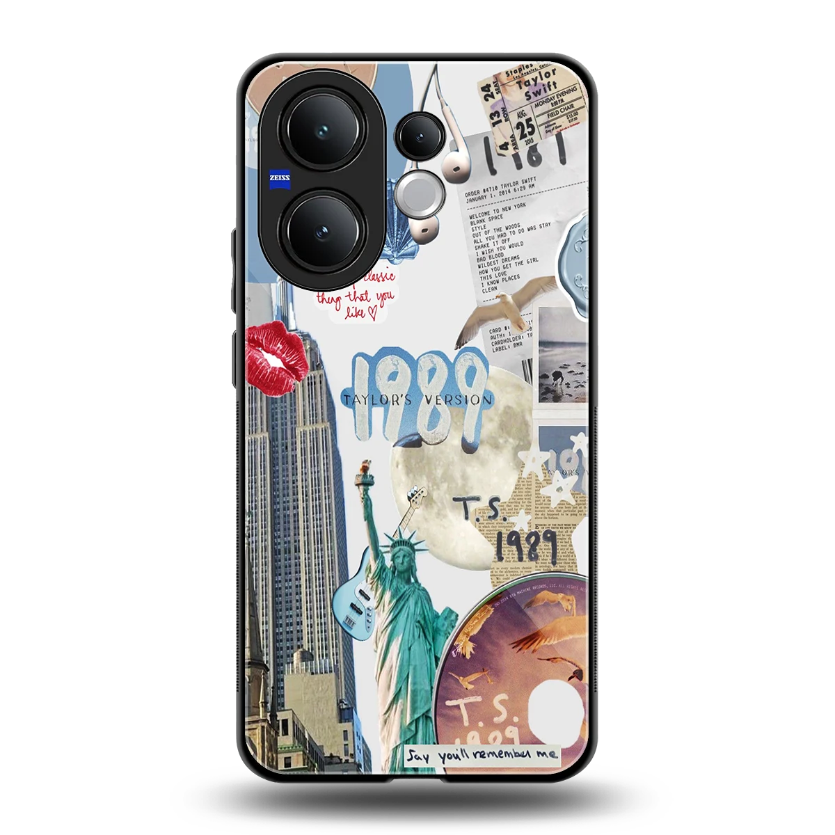 1989 Swift Era back phone cover | glass case for vivo v60