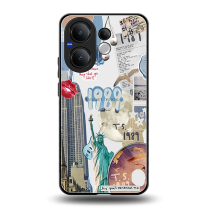 1989 Swift Era back phone cover | glass case for vivo v60