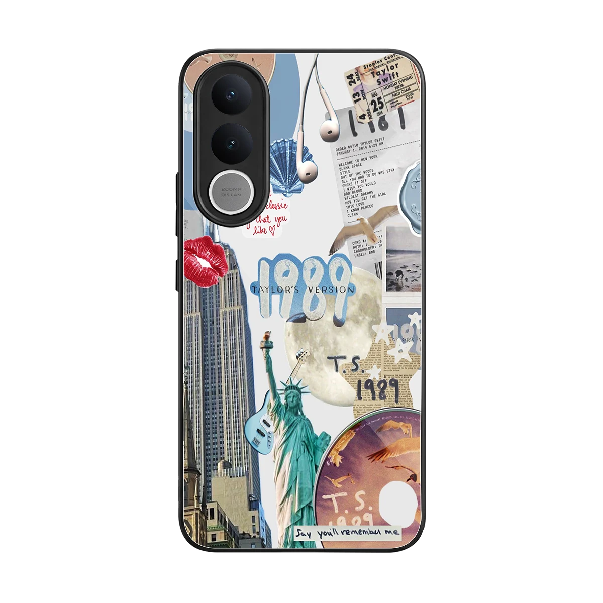 1989 Swift Era back phone cover | glass case for vivo v70 fe