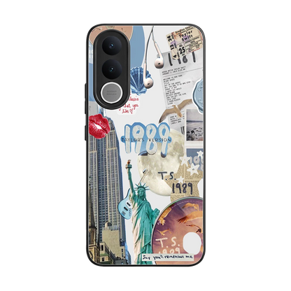 1989 Swift Era back phone cover | glass case for vivo v70 fe