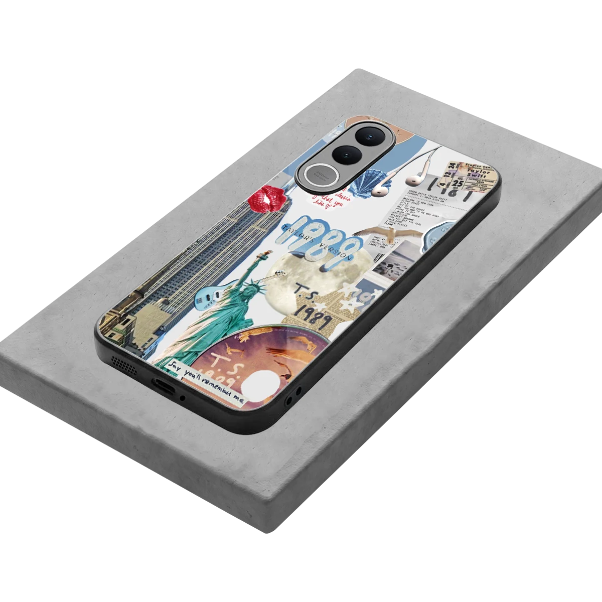 1989 Swift Era stylish phone case for vivo v70 fe | glossy glass and slim fit