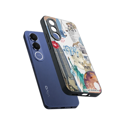 1989 Swift Era sleek vivo v70 fe cover with tempered glass back and TPU edges