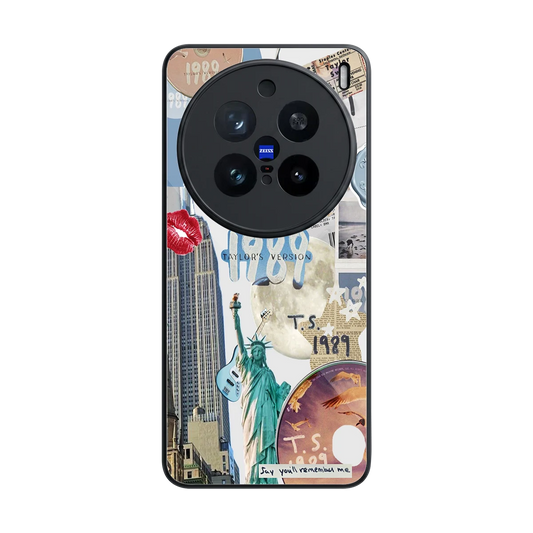 1989 Swift Era back phone cover | glass case for vivo x200 pro