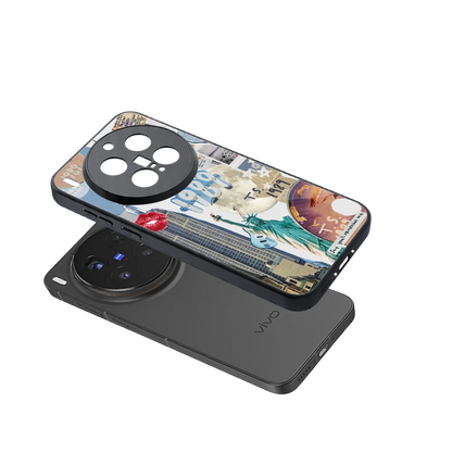 1989 Swift Era sleek vivo x300 pro cover with tempered glass back and TPU edges