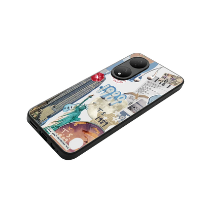 1989 Swift Era stylish phone case for Vivo-y100 | glossy glass and slim fit