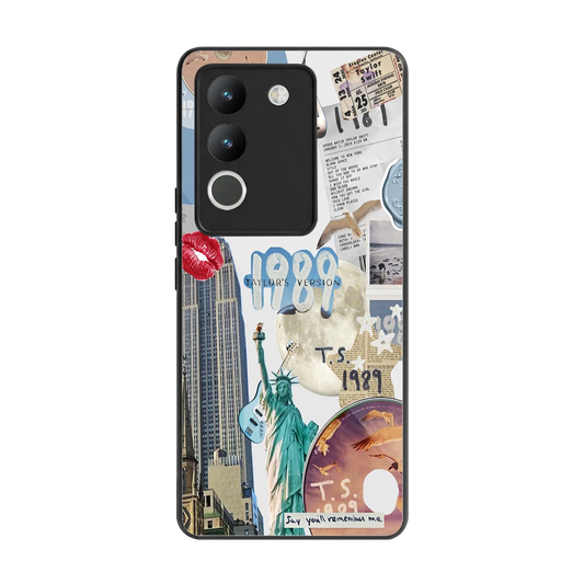 1989 Swift Era back phone cover | glass case for vivo y200 5g