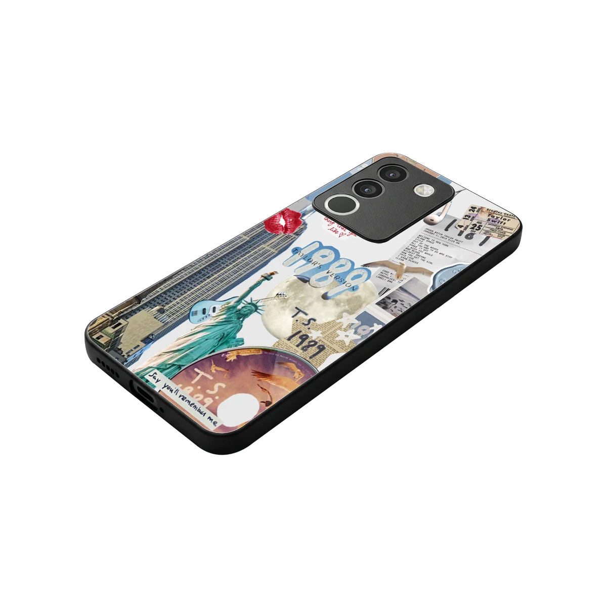 1989 Swift Era stylish phone case for vivo y200 5g | glossy glass and slim fit