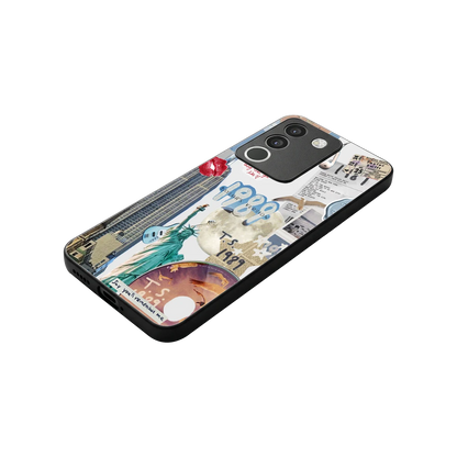 1989 Swift Era stylish phone case for vivo y200 5g | glossy glass and slim fit