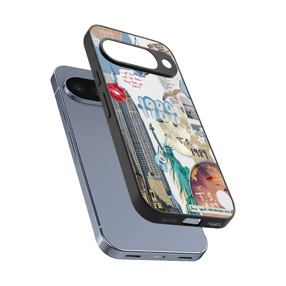 1989 Swift Era sleek google pixel 10 cover with tempered glass back and TPU edges