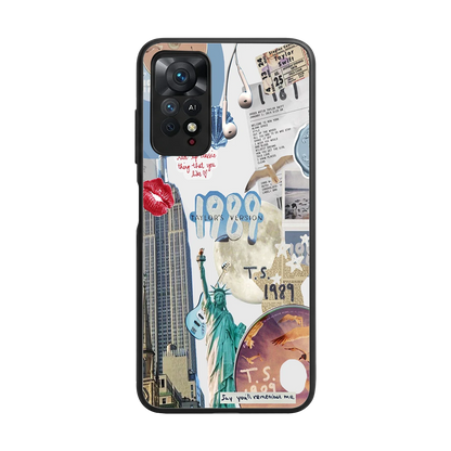 1989 Swift Era back phone cover | glass case for redmi note 11 pro