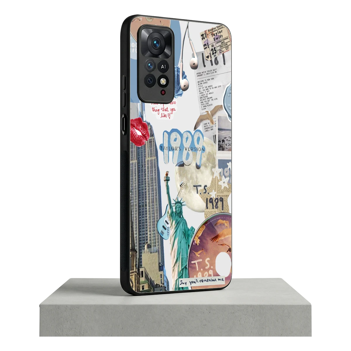 1989 Swift Era redmi note 11 pro mobile cover | shockproof glass phone case