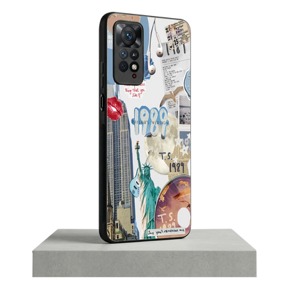 1989 Swift Era redmi note 11 pro mobile cover | shockproof glass phone case