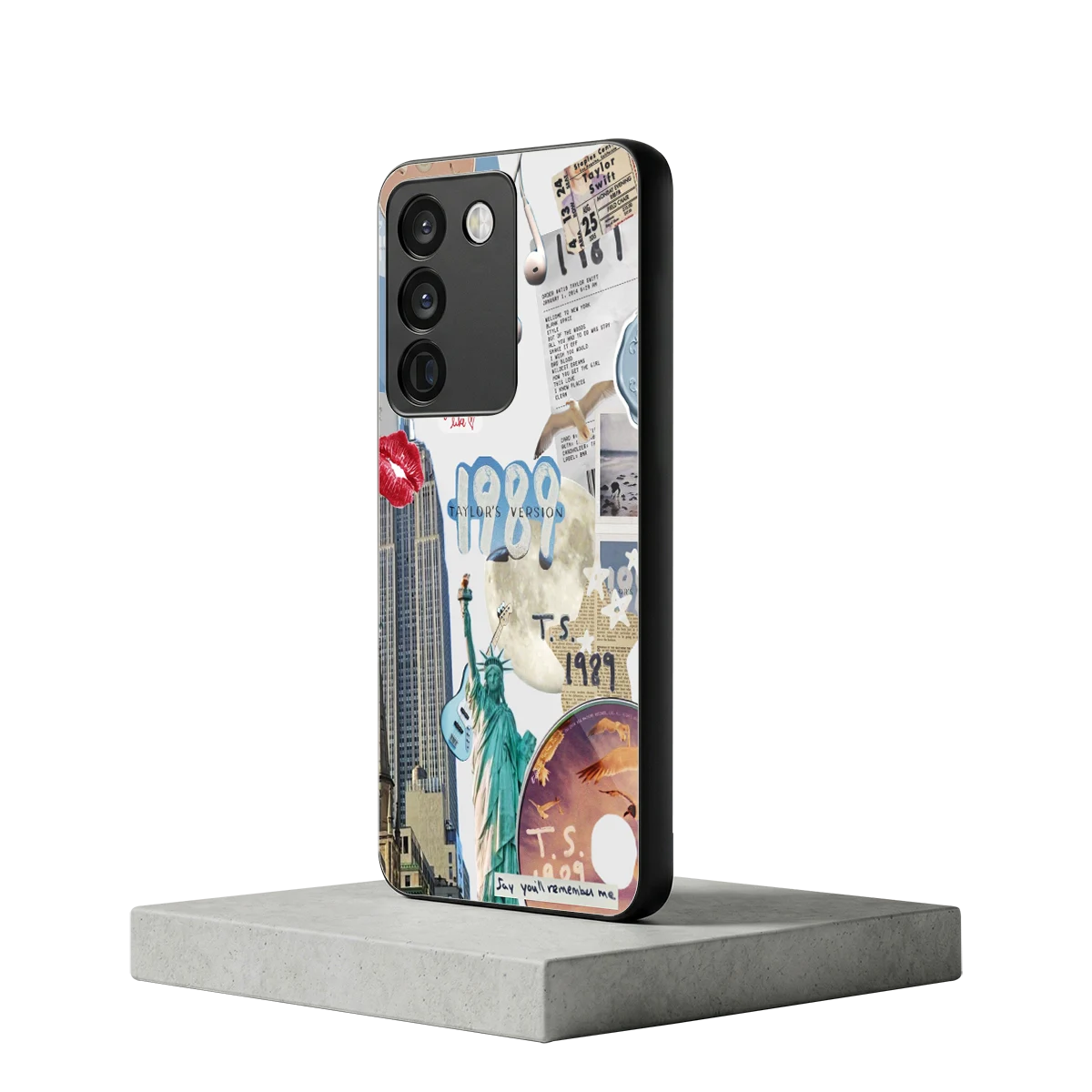 1989 Swift Era vivo y200 5g mobile cover | shockproof glass phone case