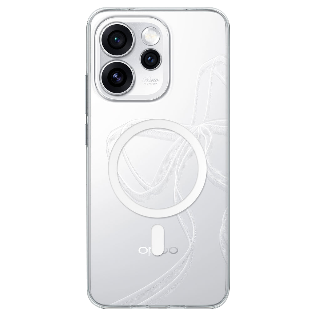 Anti Yellow Magsafe Clear Case for Oppo Reno 15 Pro Mini