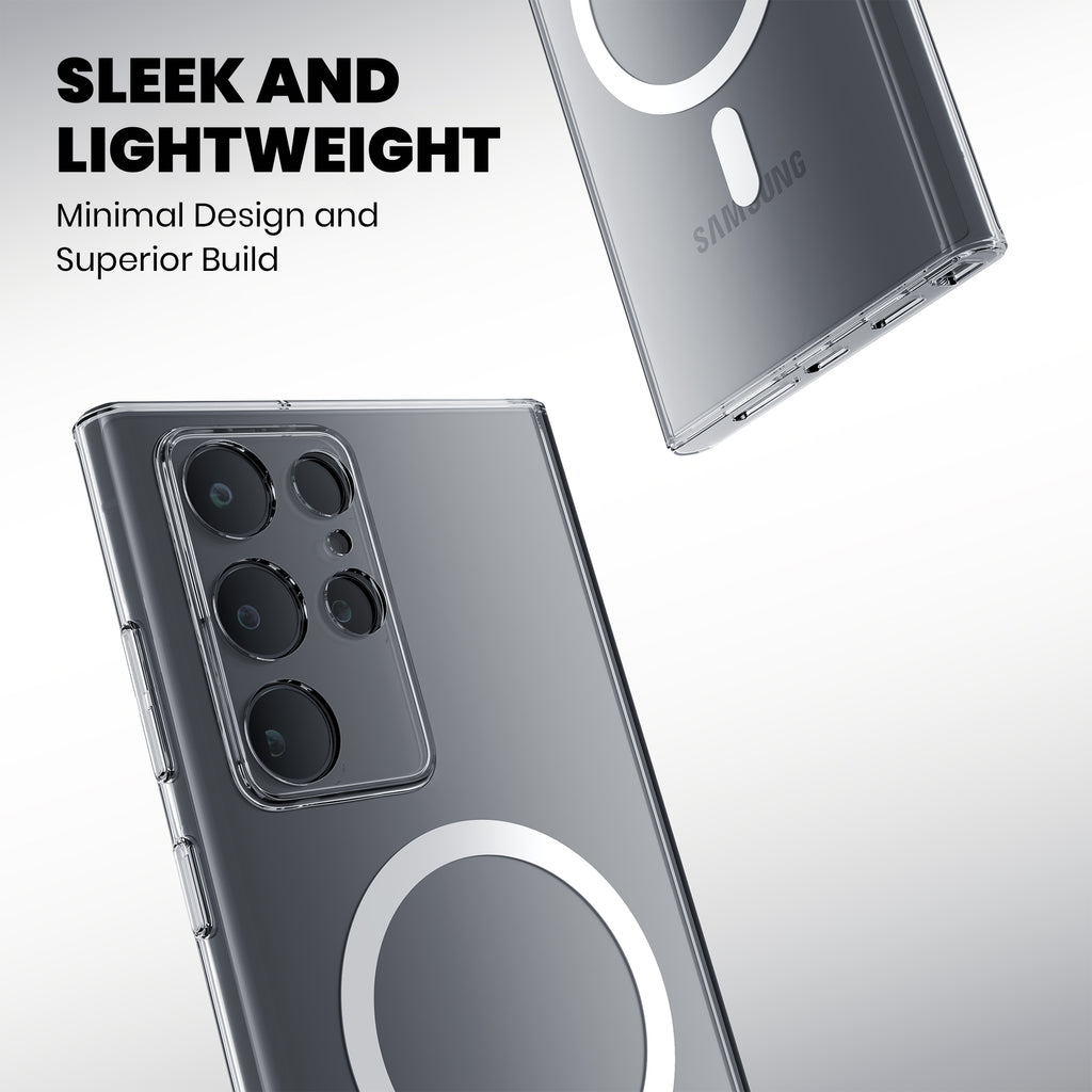 Anti Yellow Magsafe Clear Case for Samsung Galaxy S22 Ultra 5G