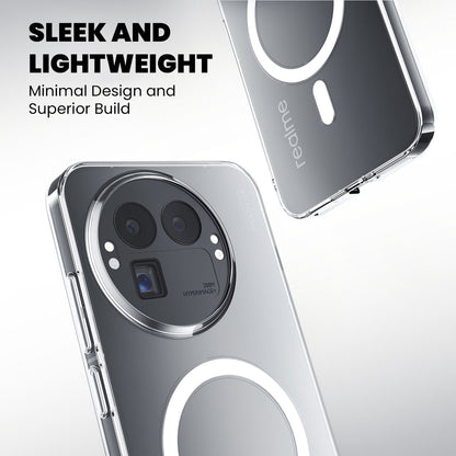 Anti Yellow Magsafe Clear Case for Realme 12 5G
