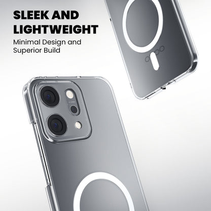 Anti Yellow Magsafe Clear Case for Oppo Reno 11 Pro