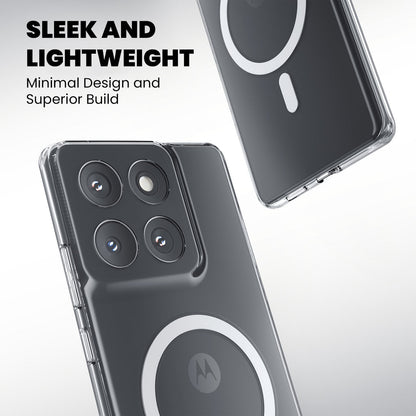 Anti Yellow Magsafe Clear Case for Motorola G67 Power 5G